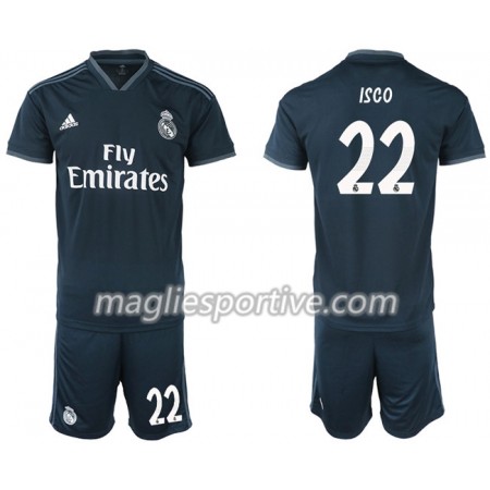 Completo Calcio Real Madrid ISCO 22 Bambino Divisa Trasferta 2018/2019